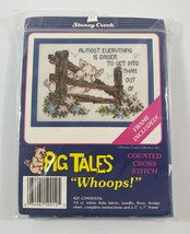Stoney Creek Counted Cross Stitch Kit Pig Tales Whoops! - 5" X 7" - $9.74