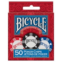 Bicycle Poker Chips: 8 Gram Clay (50) - £10.41 GBP