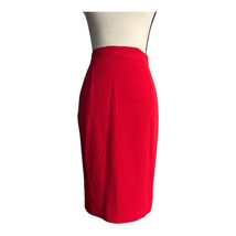 Alberto Makali Red Vintage Pencil Dress Skirt Size 2 - £52.24 GBP
