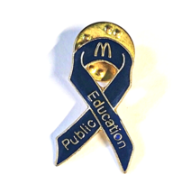 Vintage McDonalds Public Education Ribbon Pin - £3.99 GBP