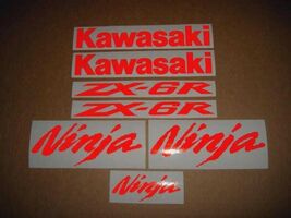 Kawasaki Ninja ZX6R Decal Graphics Kit, Red - $19.99