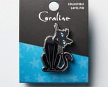 Coraline The Cat Enamel Lapel Pin Companion Figure /w Moving Head Launch... - $34.99