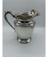 Crescent Silver Plated Designer Tableware Handle Water Pitcher Vintage B... - $64.67
