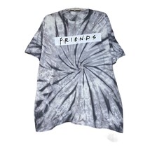 Love Tribe Womens Friends TV Show Gray Tie Dye Short Sleeve T-Shirt Size Large - £6.67 GBP