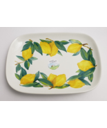 Ceramiche NOI Serving Plate Lemons Rectangle 10&quot; x 7&quot; Italy - £31.07 GBP