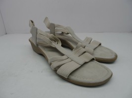 Mootsie Tootsie Women&#39;s Monarika Low Heel Strap Sandals Taupe Size 10M - $14.24