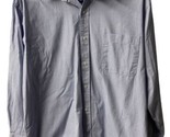 Tommy Hilfiger Shirt Mens 16.5  32/33 Blue White Checked ButtonDown Career - £12.30 GBP