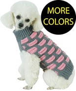 Fashion Weaved Knitted Designer Turtle Neck Designer Pet Dog Sweater clo... - £22.01 GBP