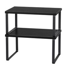 Counter Shelf Organizer Set Of 2 Kitchen Cabinet Shelves Expandable Countertop S - £27.06 GBP