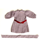 1986 Pleasant Co. Plaid Dress - Belt - 2135 - West Germany - $27.95 CAD