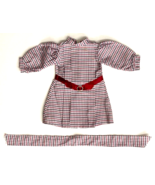 1986 Pleasant Co. Plaid Dress - Belt - 2135 - West Germany - £16.40 GBP