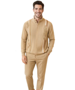 Men's Fancy European Sweater Jacket By Silversilk Fashionable 11009 Tan - €129,87 EUR Men's Fancy European Sweater Jacket By Silversilk Fashionable 11009 Tan - €129,87 EUR