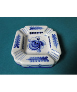 Gzhel RUSSIAN CERAMIC POTTERY BLUE WARE ASHTRAY  [92] - $86.64 CAD