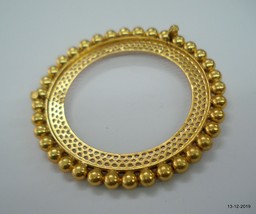 vintage gold gilded silver bracelet bangle antique gold vermeil bracelet bangle - £277.04 GBP