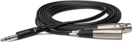 Hosa SRC-203 1/4&quot; TRS to XLR3M and XLR3F 3 Meter Insert Cable - £19.14 GBP