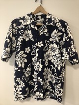 Howie Hawaiian Aloha Camp Shirt Mens Size XL Blue Floral - £15.15 GBP