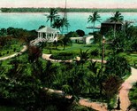 Park and Band Stand Lake Worth Palm Beach Florida FL UNP Unused 1910s Po... - $5.31