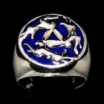 Sterling silver ring The Tinners Rabbits 3 Hares in Circle ancient Celtic symbol - £67.96 GBP