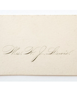 1850s-60s Hand Signed H.J. Lewis Business Card Victorian RARE Poet Boston - $200.99