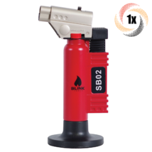 1x Torch Blink SB02 Red Butane Lightweight Torch | Adjustable Flame - £18.35 GBP