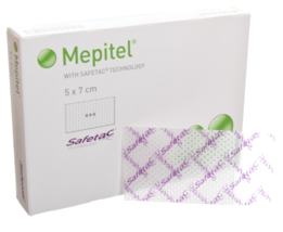 Mepitel Safetac Wound Dressings 5cm x 7cm x 5 - $19.99