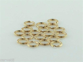 6mm Gold-Filled Split Rings (10) Great for Charms! - £6.27 GBP