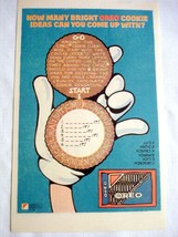 1985 Color Ad Nabisco Brands Oreo Cookies "Ideas" - $7.99