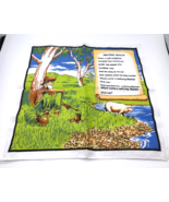 Australia Handkerchief Waltzing Matilda Song Music Australian Hankie Vin... - €15,82 EUR