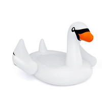Giant Inflatable Swan Floating Island 4-Person Pool Float with 4 Cups Holders -  - $3,397.06 MXN