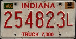 Vintage 2000 INDIANA  License Plate - Crafting Birthday MANCAVE slf - $28.79