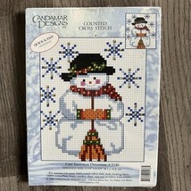 Candamar Designs Cute Snowman Ornament Counted Cross Stitch Kit 5179 Chr... - $11.87