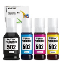 Compatible Epson 502 Refill Ink Bottles,High Capacity,4 Pack,Replacement For Eco - £27.17 GBP