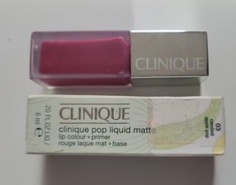 Clinique Pop Liquid Matte Lip Colour + Primer 03 Candied Apple Pop .20 f... - $11.99