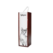 Sphynx - Wine box with an image of a cat. - £15.17 GBP