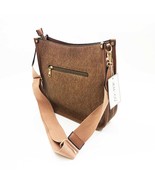 Jen &amp; Co Chloe Denim Brown Cross Body Bag 12x11x3.5 inches - $49.49