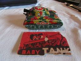1960&#39;s Japanese Friction Tin Baby Tank - $34.66