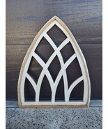 30&quot; Atri - Farmhouse Arch Wood, Cathedral Window, Gothic Frame, Primitiv... - £39.36 GBP