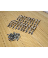 Set of 20 4.5&quot; Chrome Handles Cabinet Door Drawer Pulls &amp; Partial Screw Set - $44.26 CAD