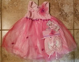 NWT Pretty Chic 4-6x Pink Ballet Dress Costume, Ballet Slippers Shoes, Headband - £16.05 GBP