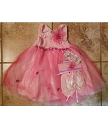 NWT Pretty Chic 4-6x Pink Ballet Dress Costume, Ballet Slippers Shoes, H... - £16.06 GBP