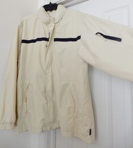 FREE COUNTRY Jacket Coat Windbreaker Sailing Boating Cream Men&#39;s Size L - £26.67 GBP