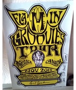 Flamin&#39; Groovies 2015 Fall Tour Poster Signed by 3 Members Of Band VG+ - $169.72 CAD