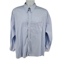 Eton Etastar Men&#39;s Long Sleeve Button Up Shirt Size L Blue - £15.54 GBP