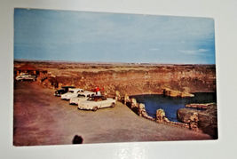 Real Photo Postcard Dry Falls Washington 40&#39;s 50&#39;s with cars at overlook - £5.92 GBP