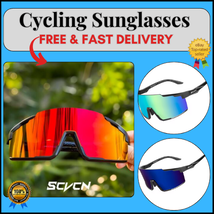 Cycling Sunglasses Sports Ultralight UV400 Protection Safe glasses  Clea... - $14.98