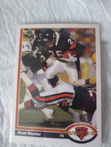 1991 Upper Deck Brad Muster #208 Chicago Bears - $6.00