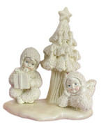 Snow Babies Figurines Two Snow Babies Sitting By Christmas Tree in Origi... - £23.35 GBP