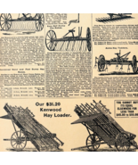 1969 Kenwood Hay Loader Rakes 1901 Repro Advertisement Sears Agriculture... - $464.13 MXN