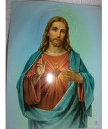 Sacred Heart Of Jesus Print 1986  - $7.99