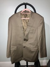 Jos A Bank 42R Sport Coat 100% Wool Beige Two Button Vented Jacket Blazer - £24.10 GBP